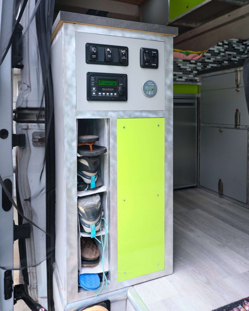 Ford Transit camper van build electrical panel