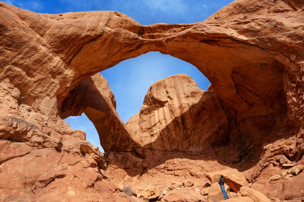 arches national park double arch up close