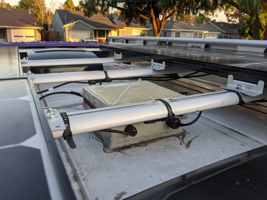 camper van electrical system solar roof