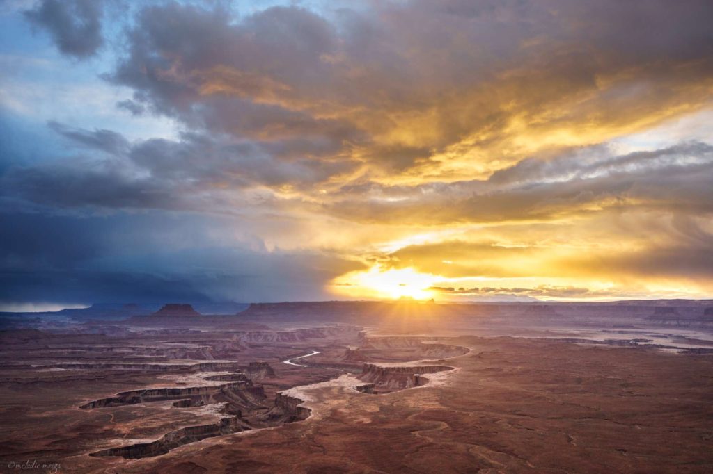 canyonlands national park green river lookout at sunset
