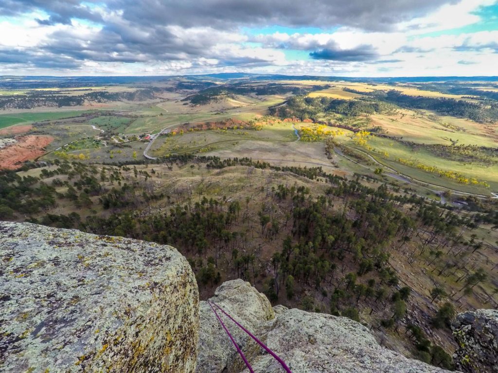 devil's tower climbing view