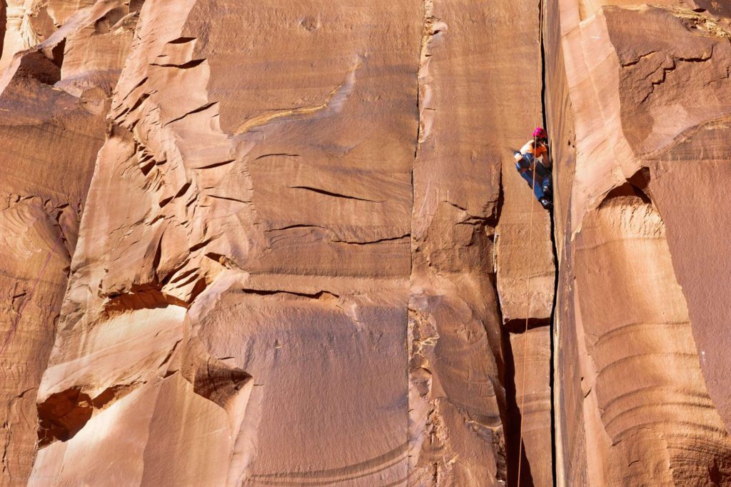 Indian creek UT climbing tom cat