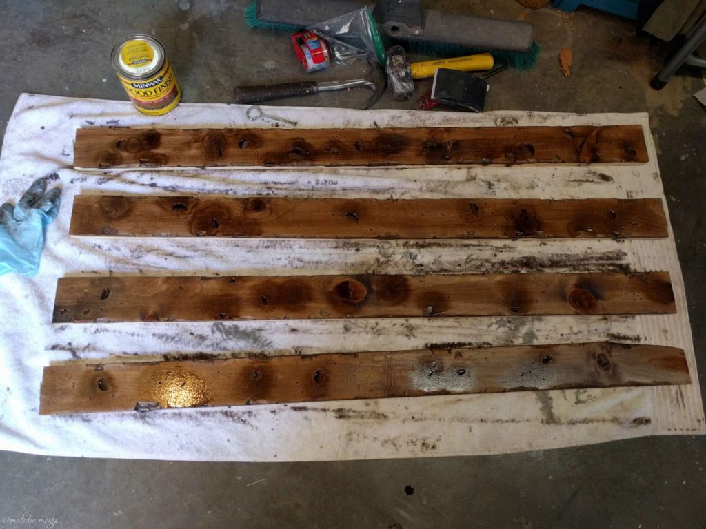 how to distress wood for a kitchen island staining