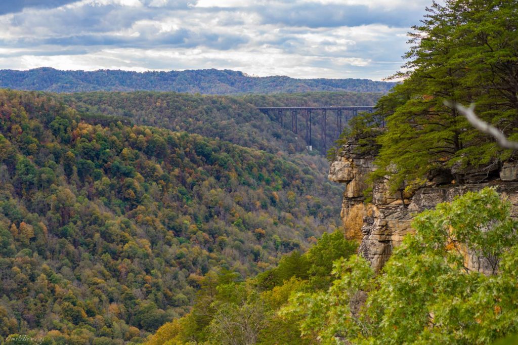 New River Gorge climbing point arete