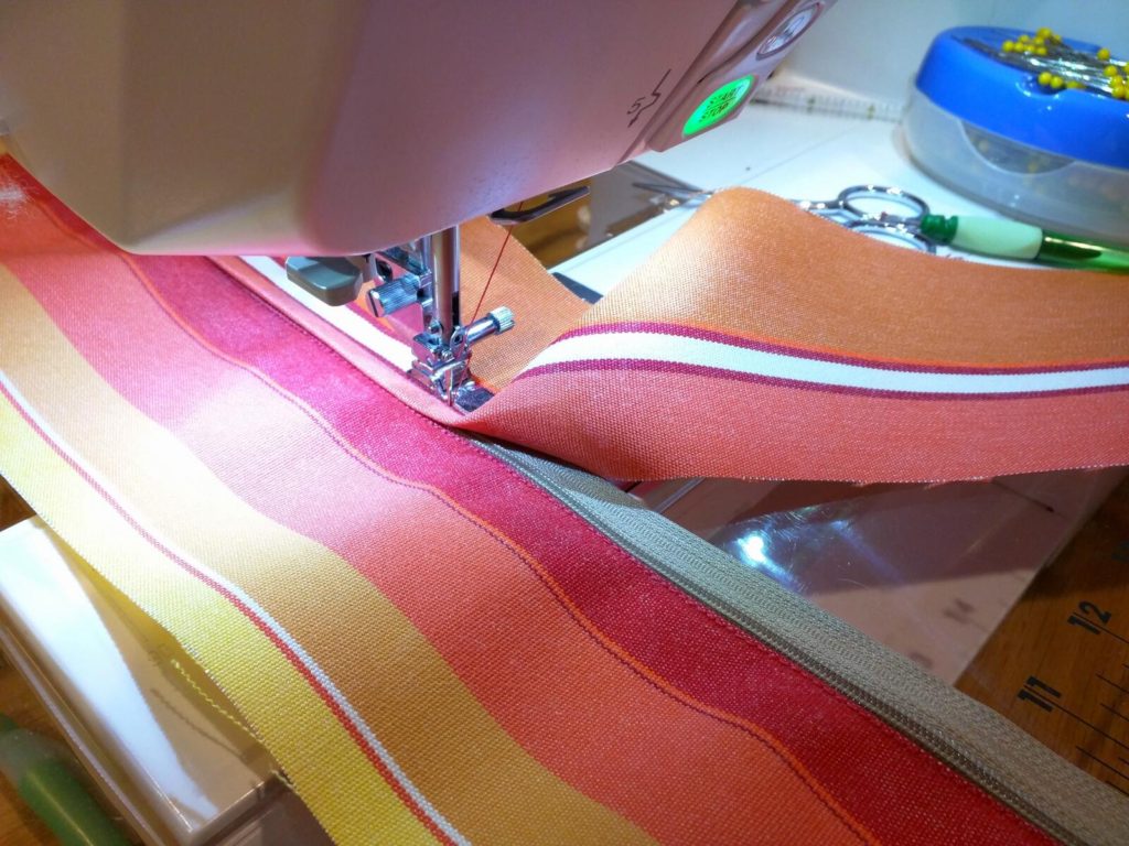 how to make outdoor cushions sewing zipper