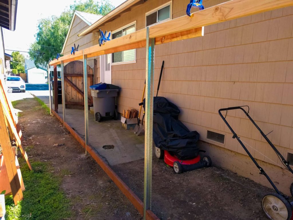 installing modern good neighbor fence framing