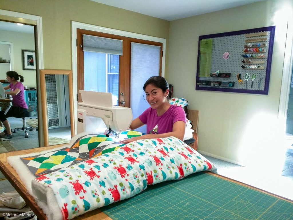vintage inspired baby quilt sewing quilting